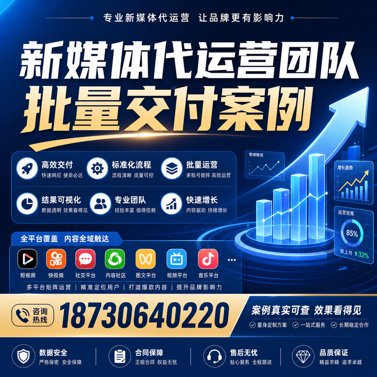 锡林郭勒代运营公司多客户账号批量高效交付案例