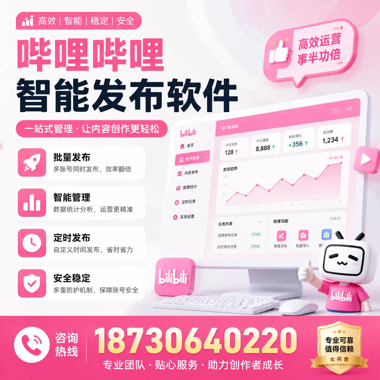 如何评估哔哩哔哩智能发布软件的ROI?锡林郭勒 企业必读