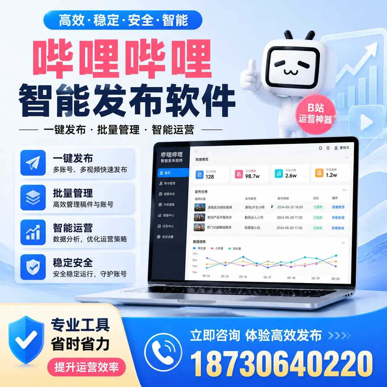 解密哔哩哔哩智能发布软件:功能与优势分析在 锡林郭勒